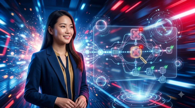 Biểu tượng cảnh báo hình khiên với dấu chấm than và các mảnh ghép vỡ thể hiện sai lầm khi đánh giá bảo mật