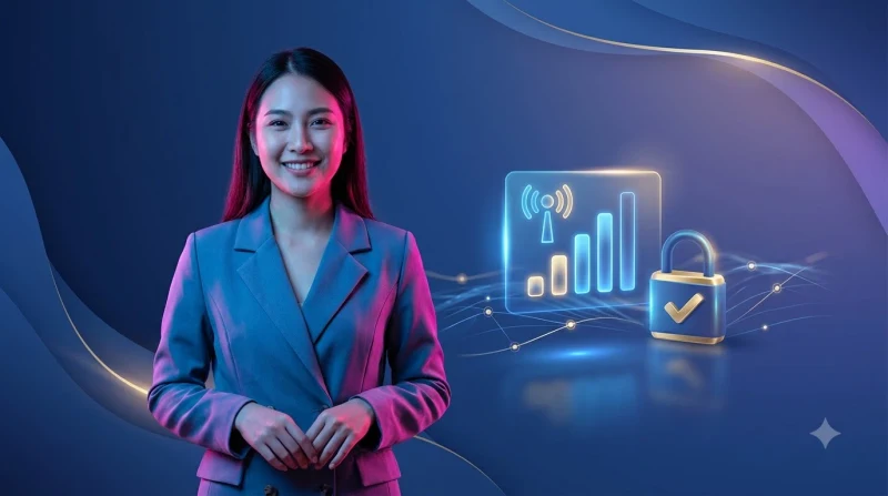 Biểu tượng khiên bảo mật và cảnh báo về việc truy cập website an toàn