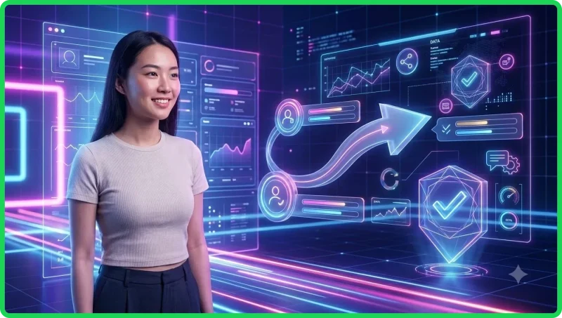 Giao diện kỹ thuật số mô phỏng trò chơi bài trực tuyến với các biểu tượng lá bài.