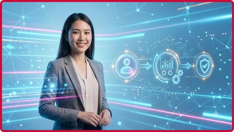 Hình minh họa bối cảnh thị trường trực tuyến cạnh tranh với luồng cập nhật tin tức sản phẩm nổi bật