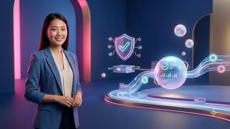 Lưu ý an toàn khi truy cập website 88CLB với kính lúp kiểm tra và biểu tượng cảnh báo