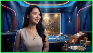 Minh họa bàn chơi và bố cục chính của Chọn bàn blackjack 88CLB.