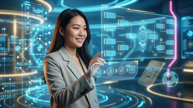 Minh họa các bước tham gia kèo châu Á qua chuỗi thẻ giao phát sáng liền mạch