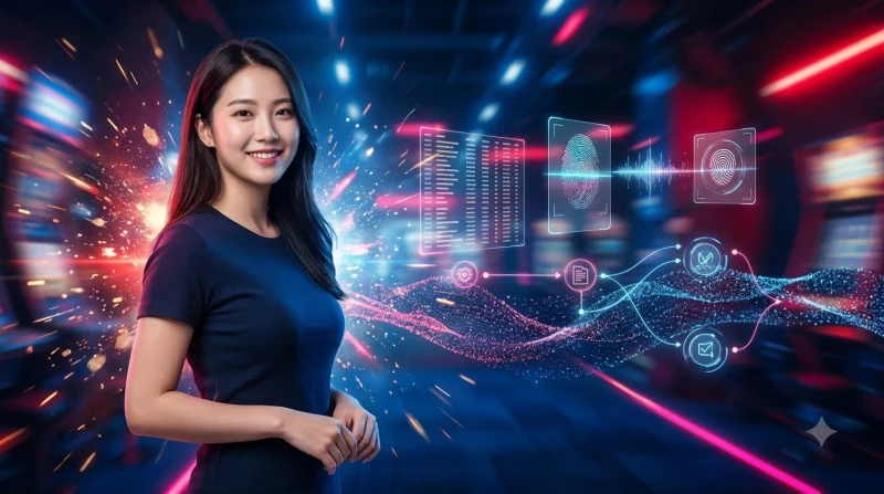 Minh họa hệ thống truy cập bảo mật với các nút mạng phát sáng và rào cản kỹ thuật số.