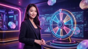 Người chơi quan sát bố cục bàn spinning wheel game 88CLB trước khi đặt cược