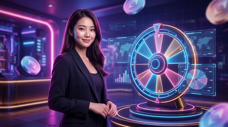 Người chơi quan sát bố cục bàn spinning wheel game 88CLB trước khi đặt cược