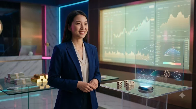 Người chơi tìm hiểu cách tính tài xỉu 88CLB trên điện thoại với biểu đồ dữ liệu nền