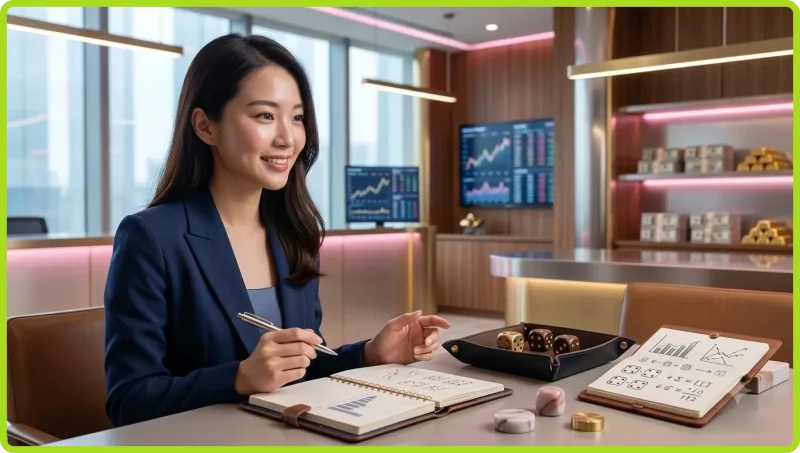 Người chơi tìm hiểu cách tính tài xỉu 88CLB trên điện thoại với biểu đồ dữ liệu nền