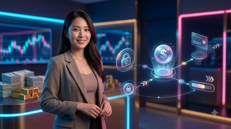 Sơ đồ quy trình 5 bước gửi yêu cầu rút tiền